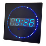 Reloj Digital Para Pared, Temperatura 8 Alarmas Luz Azul