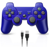 Joystick D-shock Inalambrico Para Ps3 Dblue Dbc5002 Azul