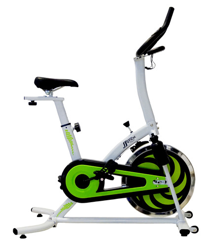 Bicicleta Fija Stick Stick Fitnes St150 Para Spinning Color Gris Y Verde