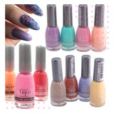 6 Esmalte De Uñas Tejar Variedad De Colores Lefemme