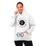  Sudadera Hoodie Exo Logo Integrantes Kpop Unisex 