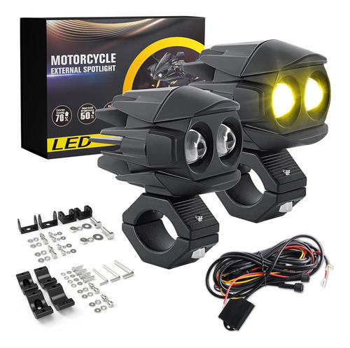 Luces Antiniebla Para Motocicleta, 60 W,  Lúmenes, 5 Modos, 