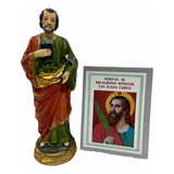 San Judas Tadeo En Porcelana Italiana 22cm + Novena