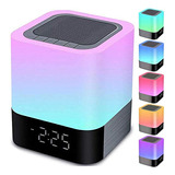 Luces Nocturnas Bluetooth Altavoz, Alarma Altavoz Bluetooth