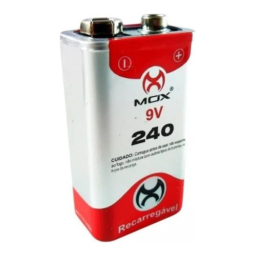 Bateria Recarregável 9v 240 Mah Mo-9v240