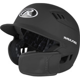 Casco De Bateo De Béisbol Y Softbol Rawlings, Junior, Negro