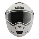 Casco Rebatible Caberg Duke Doble Visor Blanco Moto Ciclofox