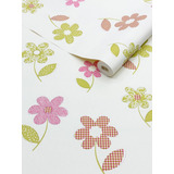 Papel De Parede Importado Floral Lavável Infantil Menina