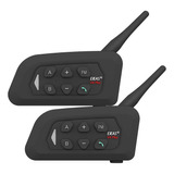 Intercomunicador Casco Moto Ejeas V4 Plus Duo  (2 Intercom)