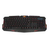 Teclado Gamer Pc Usb Iluminación Rojo/azul/purpura - Ps