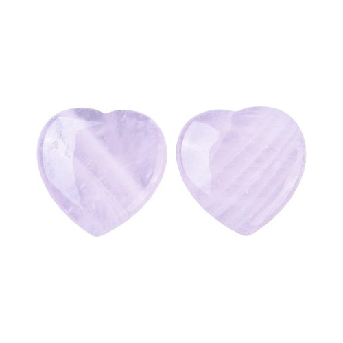 Cuarzo Rosa Natural Corazon Grande 40x40x10mm Pm1019