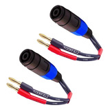 Cable De Altavoz De 4mm Conector Banana De 12awg Conect...