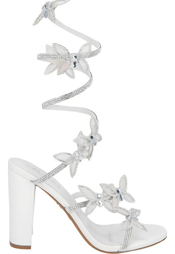 Zapatillas Tipo Sandalias Pedreria Espiral Mariposas 1132697