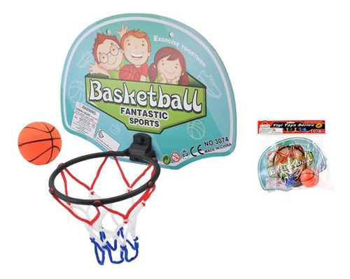 Mini Aro De Basquet Con Pelota Y Red 52215