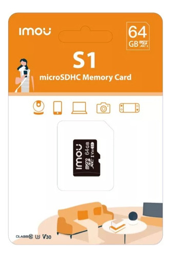 Tarjeta Memoria Micro Sd Imou Video Vigilancia 64gb Clase 10