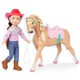 Muñeca Jaime Con Caballo Juguete Niñas Glitter Girls ;o