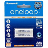 Pila Recargable Aaa Panasonic Eneloop Blister X 2 Unidades!!