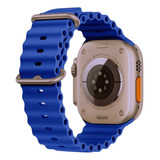 Pulseira Oceano Para Smartwatch Ultra 49mm 45mm 44mm 42mm Cor Royal