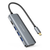 Hub Usb C 4k 60 Hz, Base Usb-c 5 En 1 De Cablecreation Para