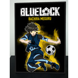 Cuadro Anime Blue Lock Bachira Meguru 31x43 Madera