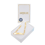 Esclava Niño Figaro L 4mm Plata Baño Oro 24k Duodeluxejoyas®