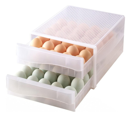 Organizador De Huevos Refrigerador Nevera Con Tapa Plastico