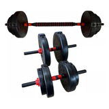 Kit Gim Mancuernas Y Barra De Pesas +discos 30 Kg