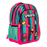 Spray G Mochila Escolar Ice Cream Macarron Glitter 83194