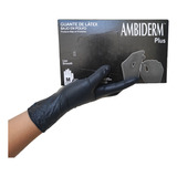 Guantes Negros Latex (tatuajes, Estetica, Cocina) Ambiderm