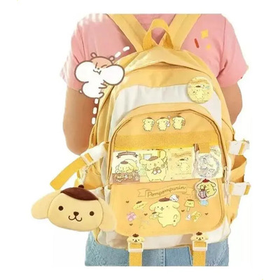 Nova Mochila Fofa Cinnamoroll Pompom Purin Kawaii 2023 | Parcelamento sem juros
