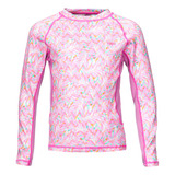 Polera Niña Lippi Sun Pro Long Sleeve  Print Rosado