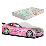 Cama Carro Infantil Barbie Menina Com Colchão Frete Grátis