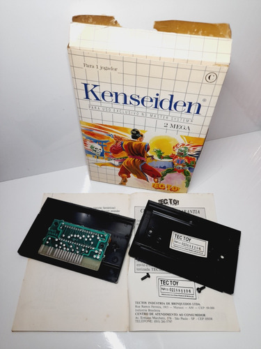 Kenseiden Master System. C/ Manual Serial Batendo!!! Linda Caixa De Papelão Impecável !!! Em Ótimo Estado !!!