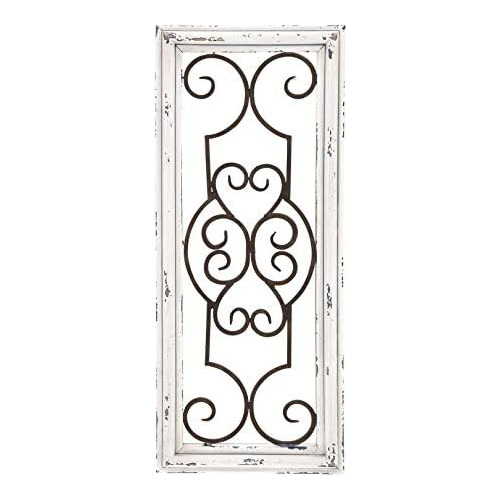 Panel De Pared Decorativo De Madera Y Metal, 61.60 X 26...