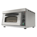 Forno Elétrico Rápido Pizzas Em 3min 40cm Refratário Em Inox