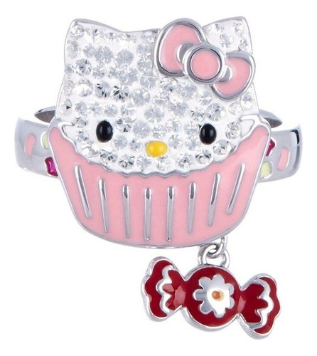 Anillo Hello Kitty Swarovski Original 