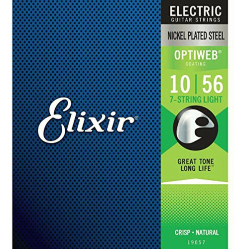 Elixir Cuerdas 19057 7 cuerdas Cuerdas Para Guitarra Optiweb