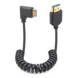 Duttek 8k Mini Hdmi A Hdmi Cable En Espiral Versión 2.1, 48 