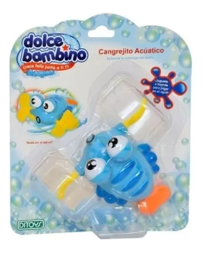 Juguete P/ Agua Animales Acuáticos Dolce Bambino Cangrejito