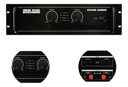 Amplificador De Potencia Mark Audio Mk8500 1500w