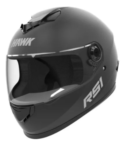 Casco Para Moto Integral Hawk Rs1  Negro Mate En Litto Motos