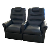 Sillon Poltrona Premium Reclinable Dos Cps Tela O Eco Cuero