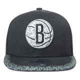 Jockey Nba Brooklyn Nets Visera Plana Color Negro Authentic