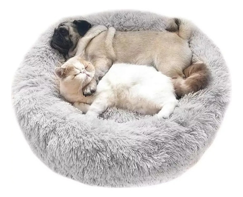 Cama Para Mascota Antiestres Perros Y Gatos 70cm