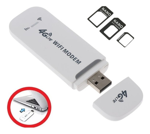 Modem 4g Usb Lte Desbloqueado Notebooks Roteador + Adaptador