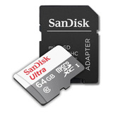 Cartão Memória Micro Sd Sandisk 64gb Classe10ultra Original