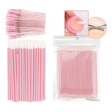 100 Microbrush + 50 Cepillos + 50 Lip Brush Pestañas Y Cejas