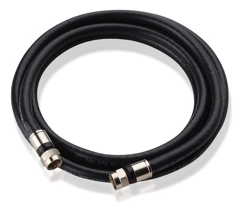 Lanus Cable Coaxil Rg6 Armado 1 Metro Directv Hd Tda Negro