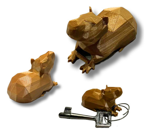 Chaveiro De Capivara Em Impressão 3d