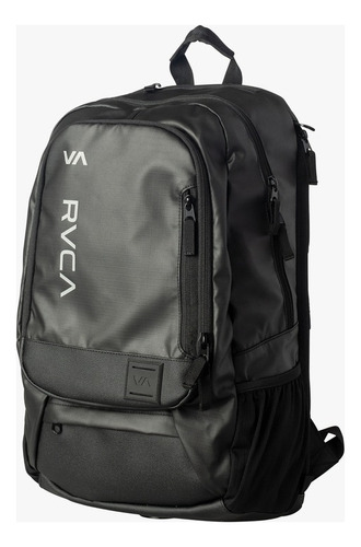 Mochila Rvca Radar Backpack Color Negro Diseño De La Tela Lisa